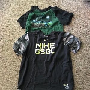2 Nike Baseball T-Shirts